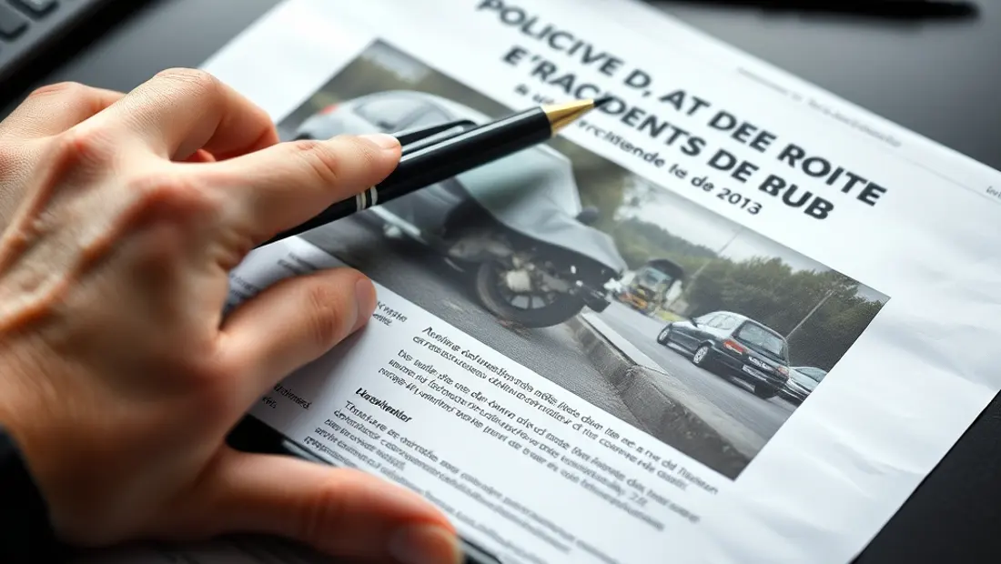 Main tenant un stylo sur un document de police
