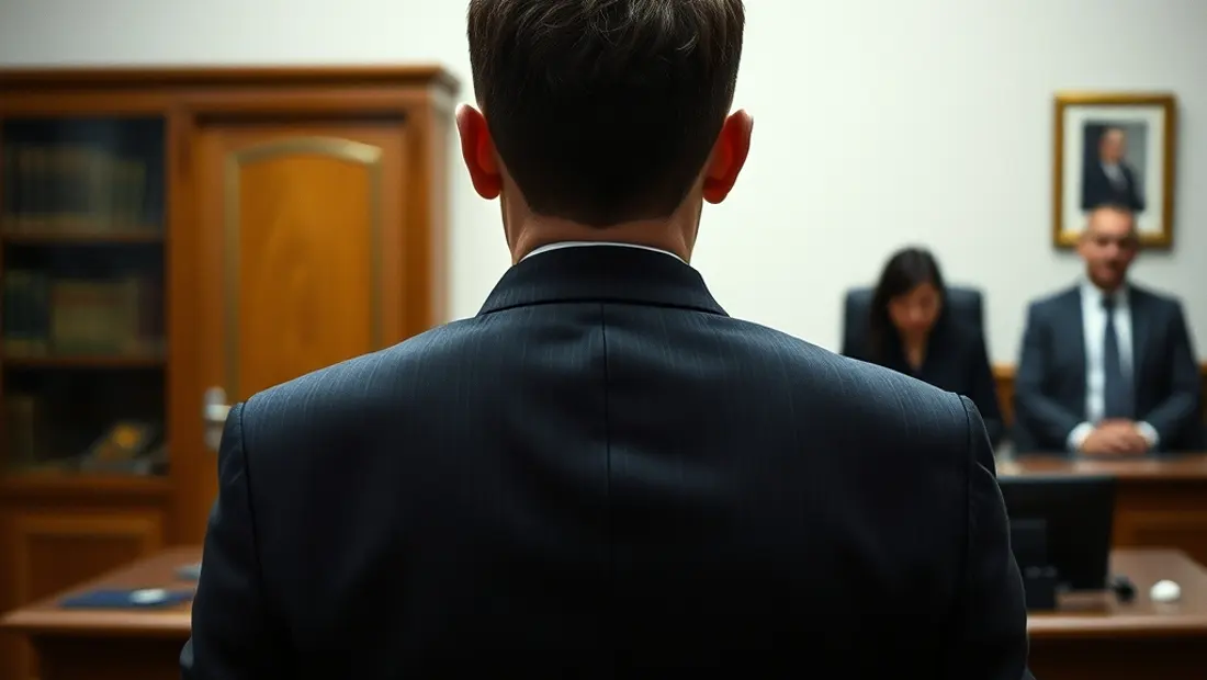 Un homme inquiet devant un bureau d'avocat après un accident de la route