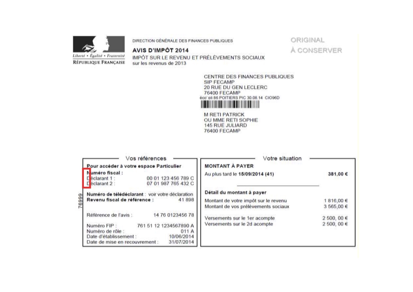 Comment trouver son numéro FIP ?