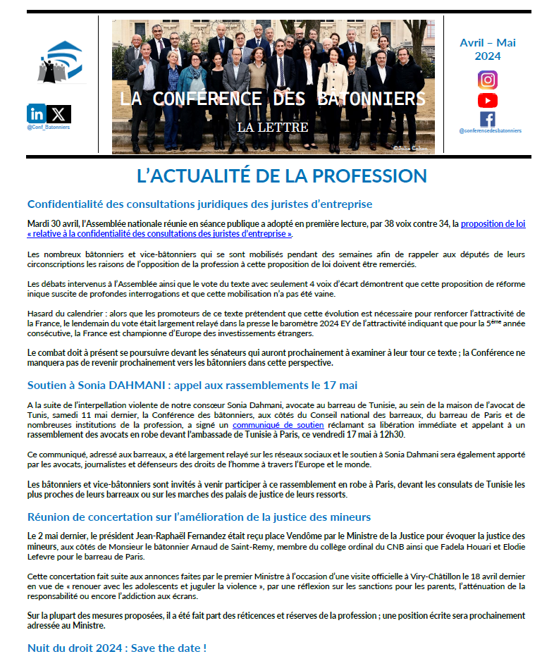 Conférence des Bâtonniers : Christophe Bayle tranche « Fini le débat sur la structuration des écritures »
