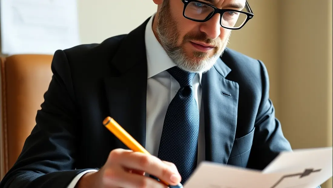 Un avocat étudie une carte routière