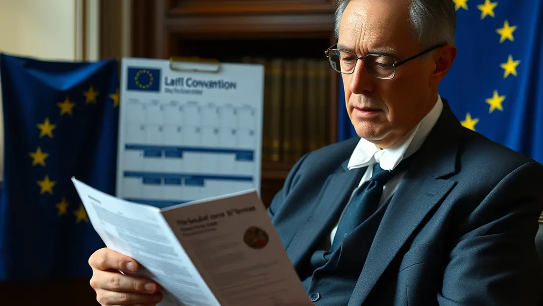 Avocat lisant un document juridique.