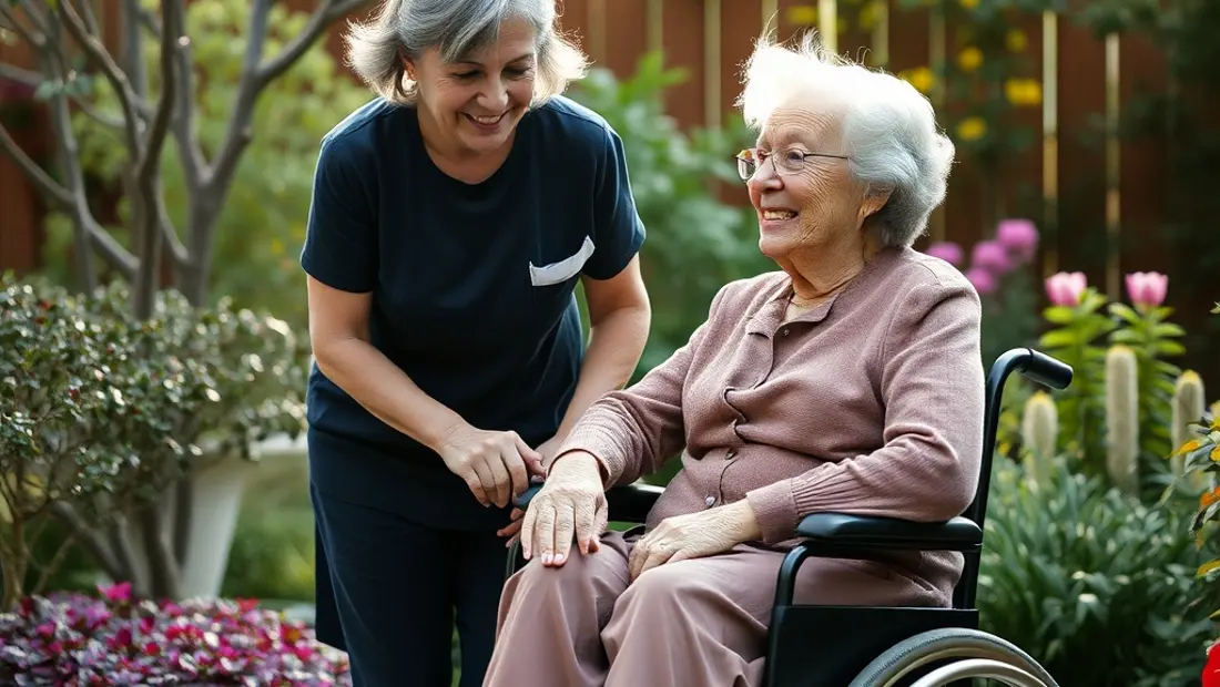 Personne âgée dans un fauteuil roulant