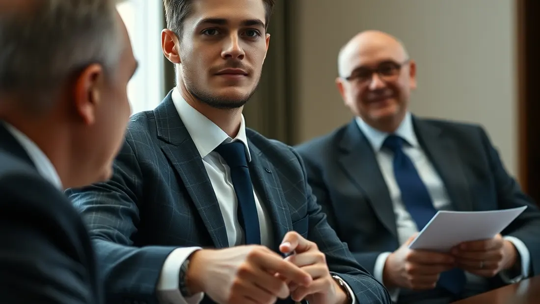 Un jeune homme en CDI avec un patron expérimenté
