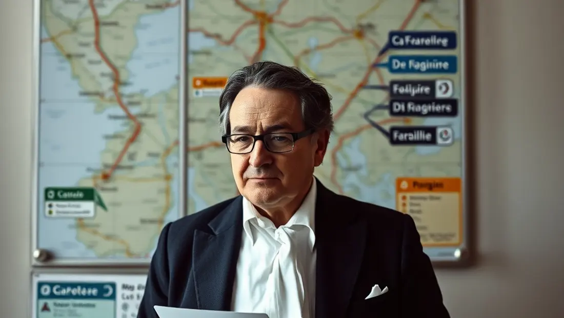 Un avocat étudie une carte routière
