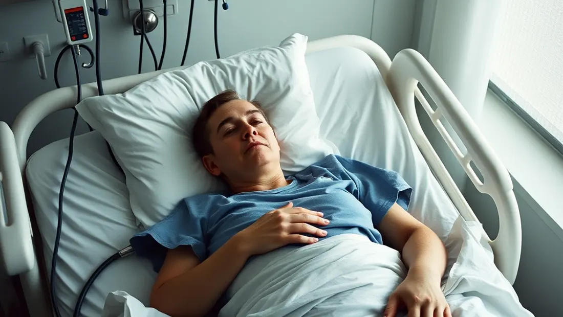 Personne hospitalisée après un accident de la route