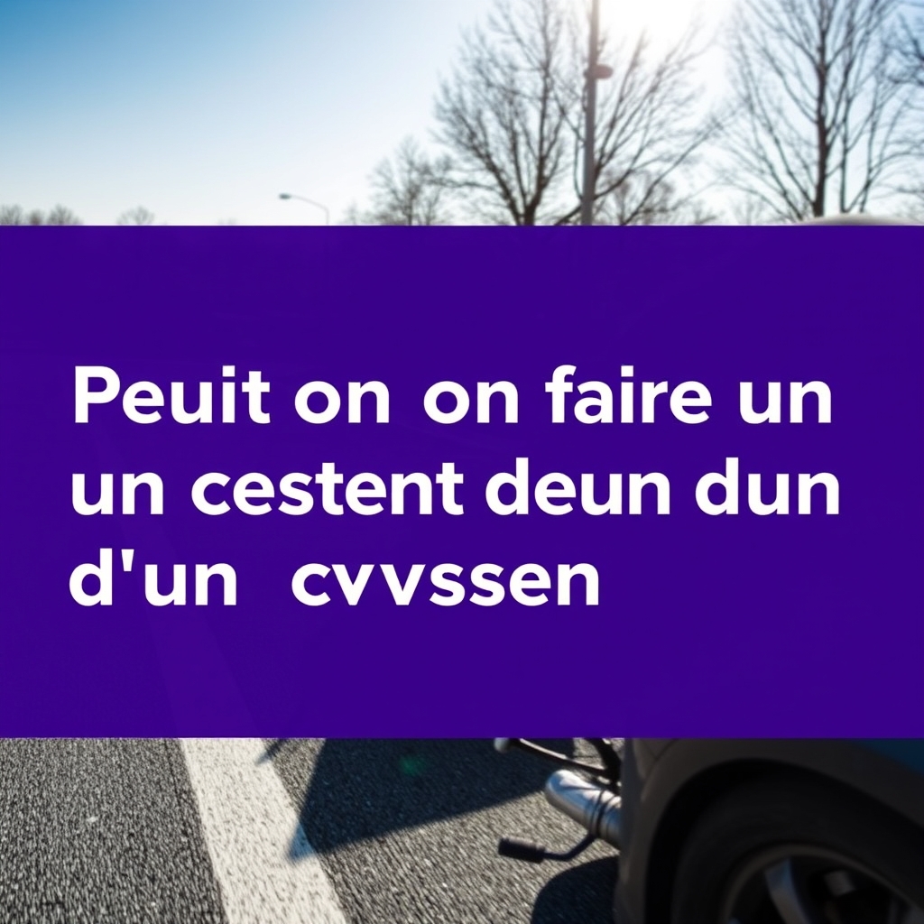 Constat Amiable : Peut-on Faire un Constat le Lendemain d'un Accident ?